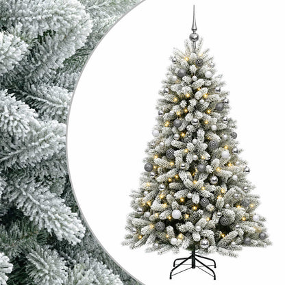 vidaXL Artificial Christmas Tree with Bauble 180 cm 300 LEDs