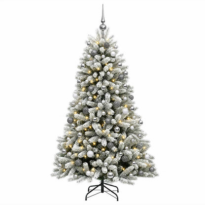 vidaXL Artificial Christmas Tree with Bauble 240 cm 300 LEDs