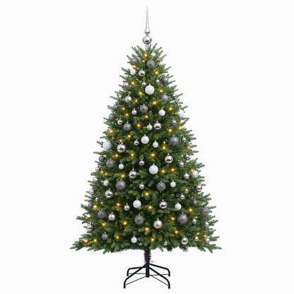 vidaXL Artificial Christmas Tree with Bauble 240 cm 300 LEDs