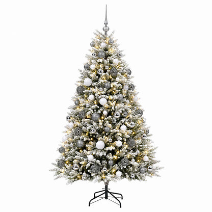vidaXL Artificial Christmas Tree with Bauble 240 cm 300 LEDs