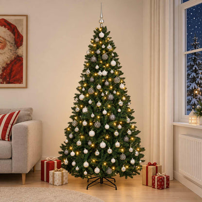 vidaXL Artificial Christmas Tree Dark Green with Bauble 300 cm