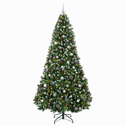 vidaXL Artificial Christmas Tree with Bauble 210 cm 300 LEDs