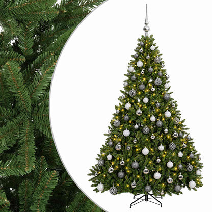 vidaXL Artificial Christmas Tree Light Green with Baubles 240 cm
