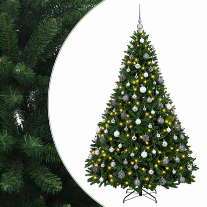 vidaXL Artificial Christmas Tree Mid-green with Ornament 240 cm