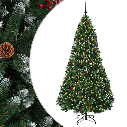 vidaXL Artificial Christmas Tree Green with Baubles 300 cm 300 LEDs