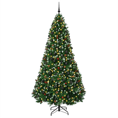 vidaXL Artificial Christmas Tree Green with Baubles 300 cm 300 LEDs