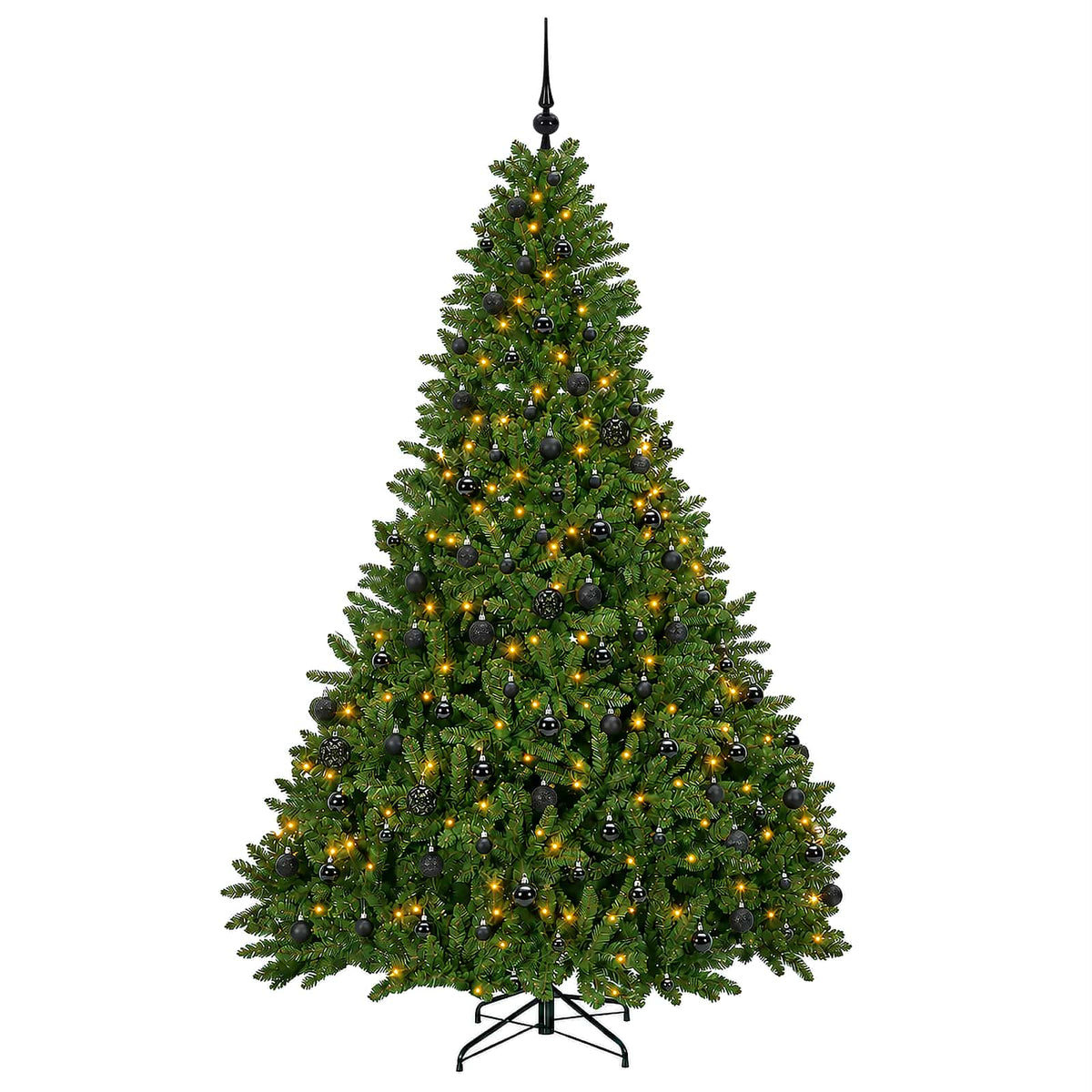 vidaXL Artificial Christmas Tree Light Green with Baubles 300 cm
