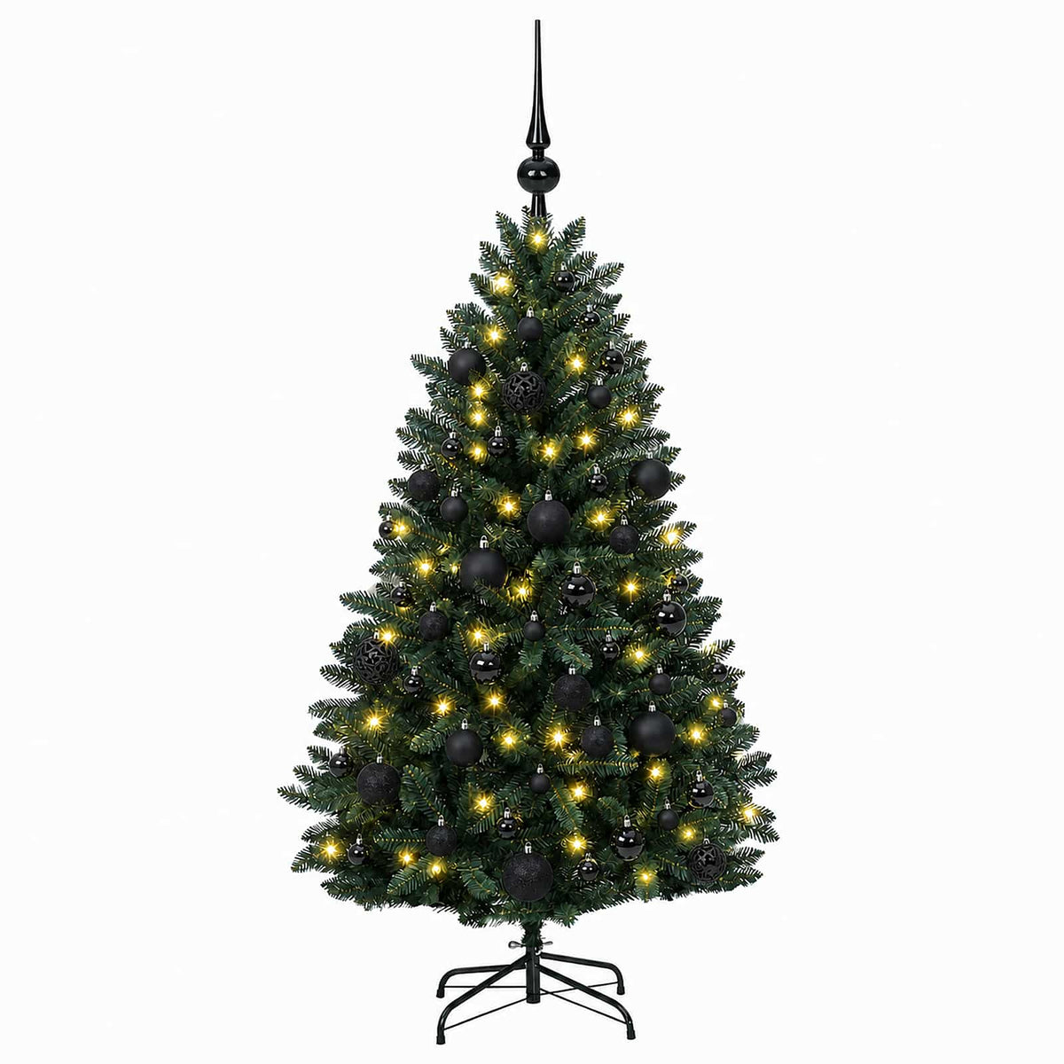 vidaXL Artificial Christmas Tree Mid-green with Ornament 270 cm