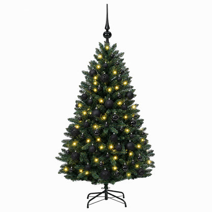 vidaXL Artificial Christmas Tree Mid-green with Ornament 270 cm