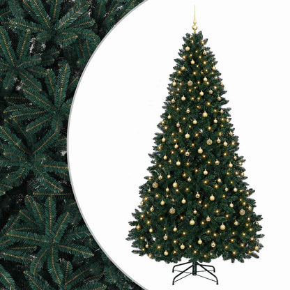 vidaXL Artificial Christmas Tree Dark Green with Bauble 270 cm