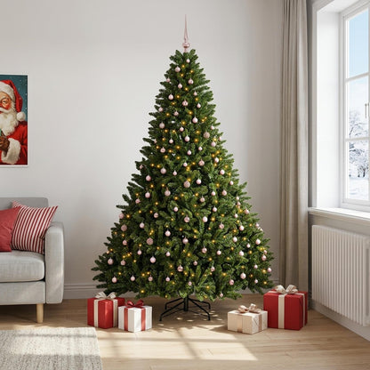 vidaXL Artificial Light Green Christmas Tree with Baubles 300 cm