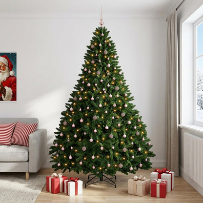 vidaXL Artificial Christmas Tree Mid-green with Ornament 270 cm
