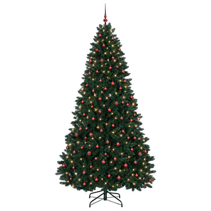 vidaXL Artificial Christmas Tree Dark Green with Bauble 270 cm