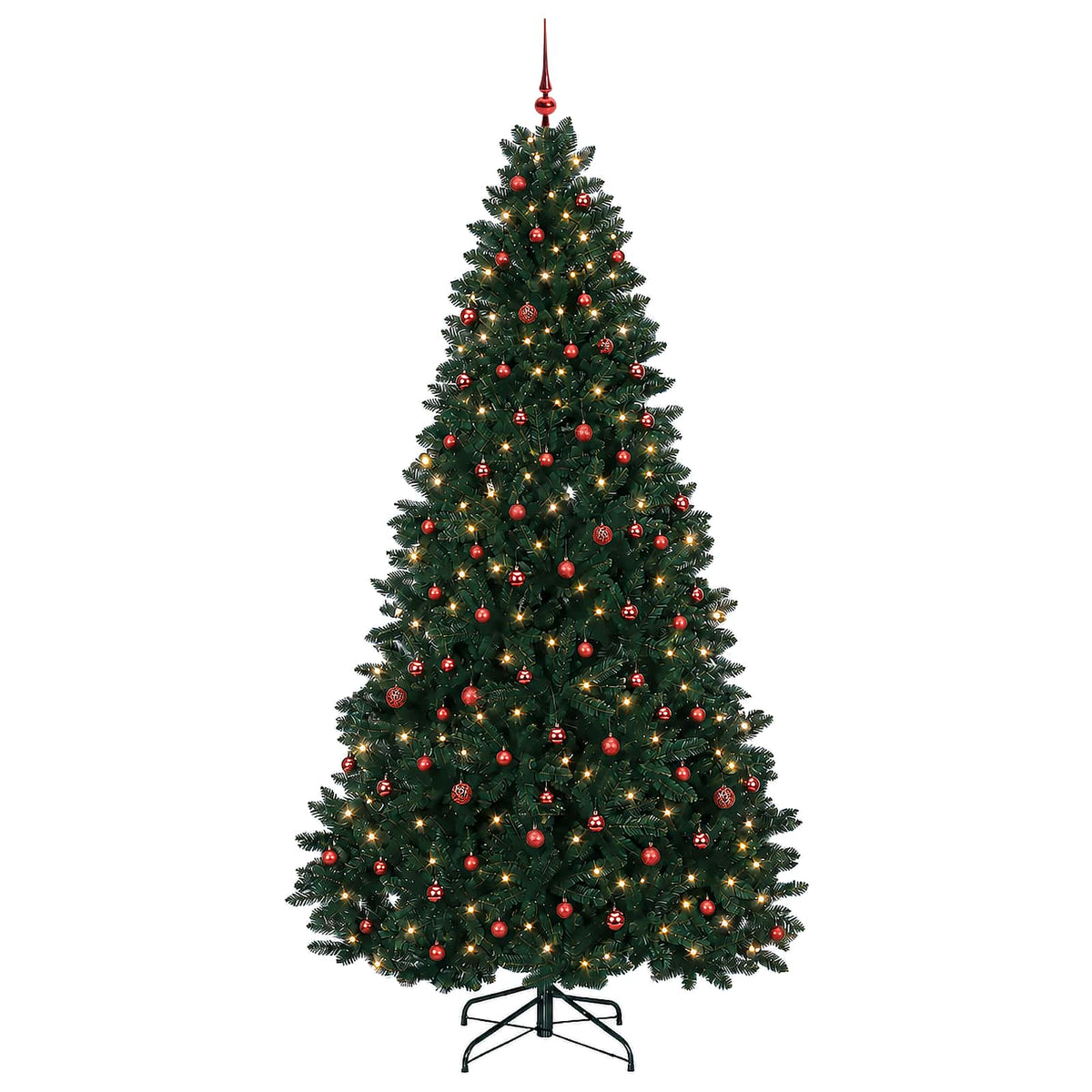 vidaXL Artificial Christmas Tree Dark Green with Bauble 300 cm