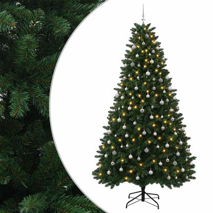 vidaXL Artificial Christmas Tree Mid-green with Bauble 300 cm 600 LEDs