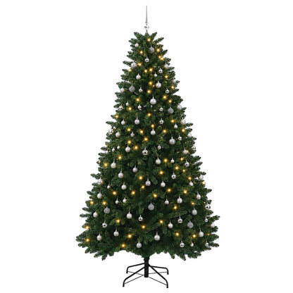 vidaXL Artificial Christmas Tree Mid-green with Bauble 300 cm 600 LEDs