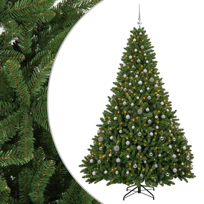 vidaXL Artificial Light Green Christmas Tree with Baubles 300 cm