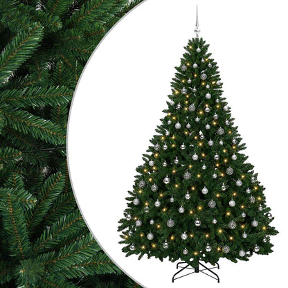vidaXL Artificial Christmas Tree Mid-green with Ornament 270 cm