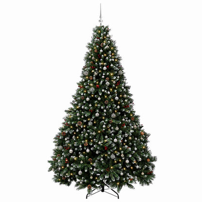 vidaXL Artificial Christmas Tree Green with Bauble 300 cm 600 LEDs