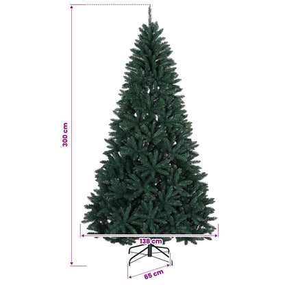 vidaXL Artificial Christmas Tree Dark Green with Bauble 300 cm