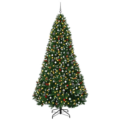 vidaXL Artificial Christmas Tree with Bauble 270 cm 300 LEDs