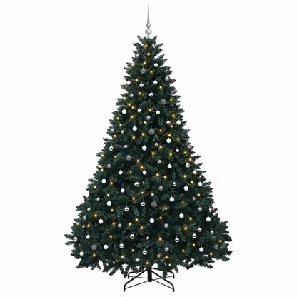 vidaXL Artificial Christmas Tree Dark Green with Bauble 270 cm