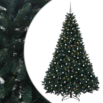 vidaXL Artificial Christmas Tree Dark Green with Bauble 300 cm