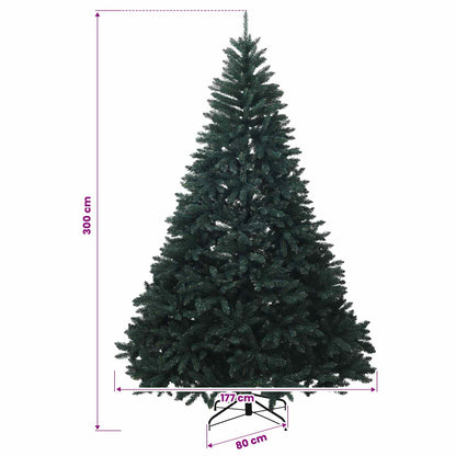 vidaXL Artificial Christmas Tree Dark Green with Bauble 300 cm
