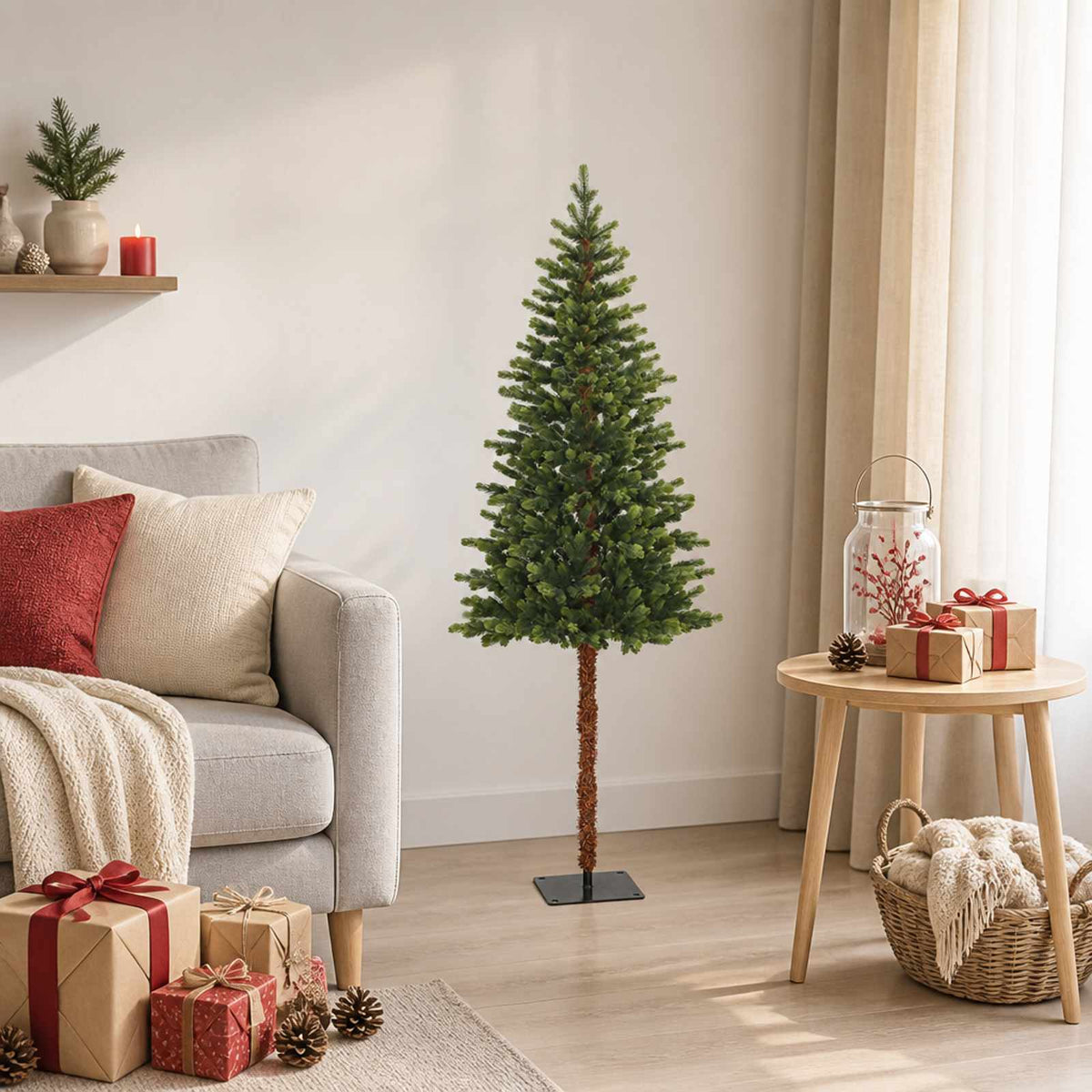vidaXL Artificial Hinged Christmas Tree 120 cm PVC and Metal Green