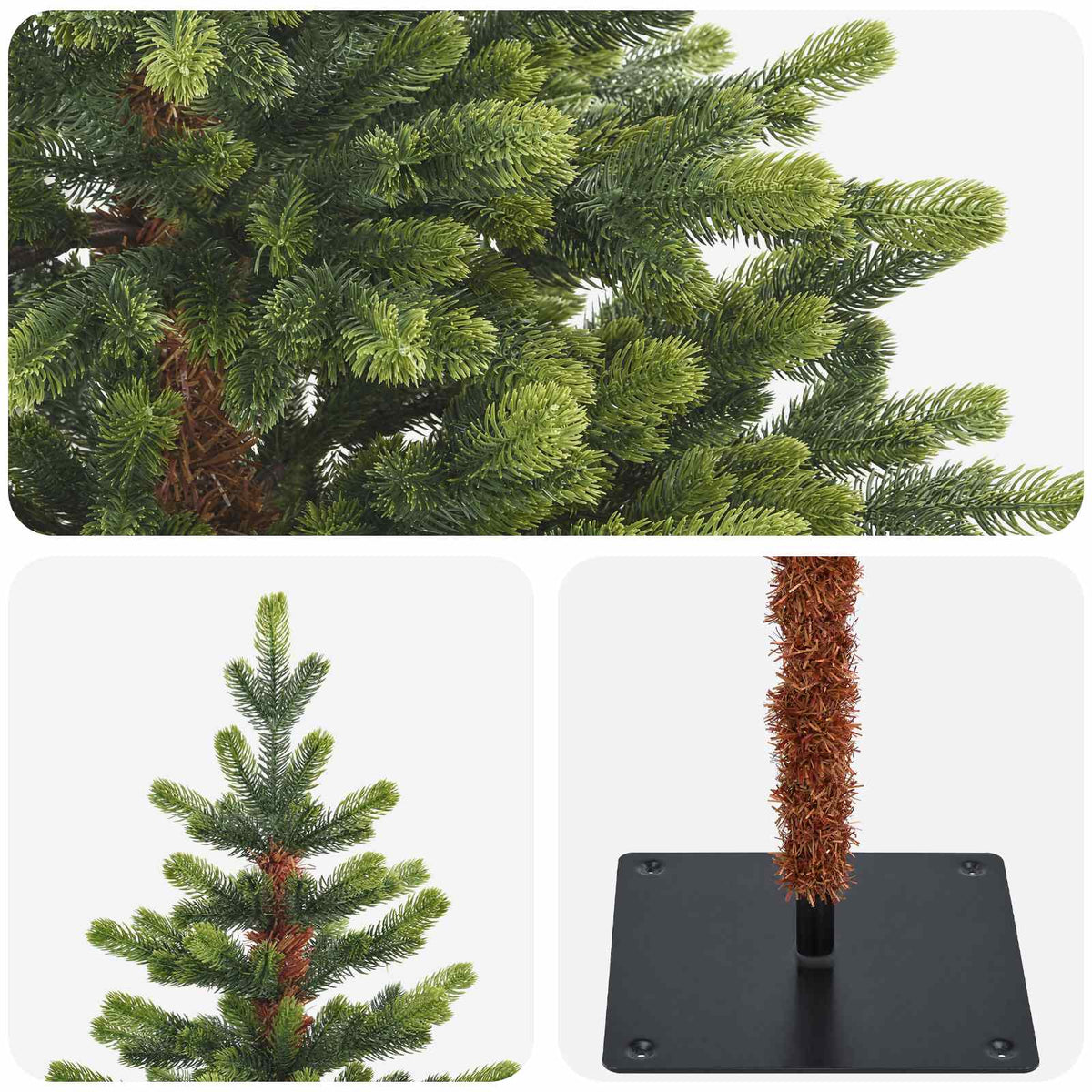 vidaXL Artificial Hinged Christmas Tree 120 cm PVC and Metal Green