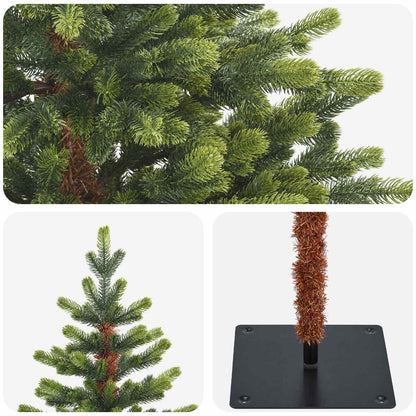 vidaXL Artificial Hinged Christmas Tree 180 cm PVC and Metal Green