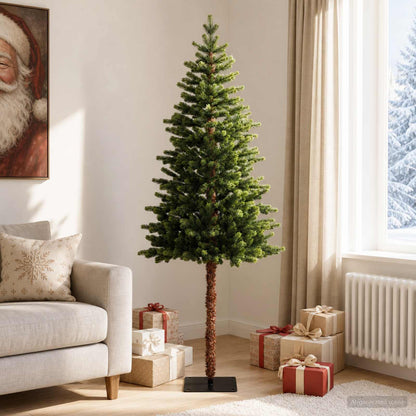vidaXL Artificial Hinged Christmas Tree 180 cm PVC and Metal Green