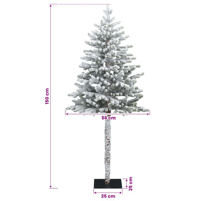vidaXL Artificial Hinged Christmas Tree 150 cm PVC and Metal