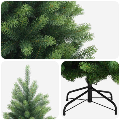 vidaXL Artificial Hinged Christmas Tree 240 cm PVC and Metal Green