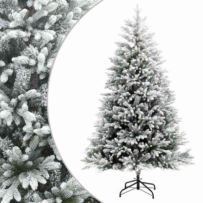 vidaXL Artificial Hinged Christmas Tree 180 cm PVC and Metal