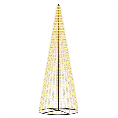 vidaXL LED Christmas Tree 385 cm 1148 LEDs Warm White Steel Black