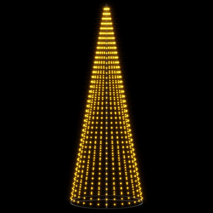 vidaXL LED Christmas Tree 385 cm 1148 LEDs Warm White Steel Black
