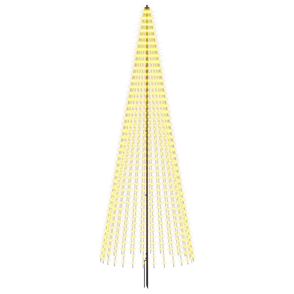 vidaXL LED Christmas Tree 385 cm 1148 LEDs Warm White Steel Black