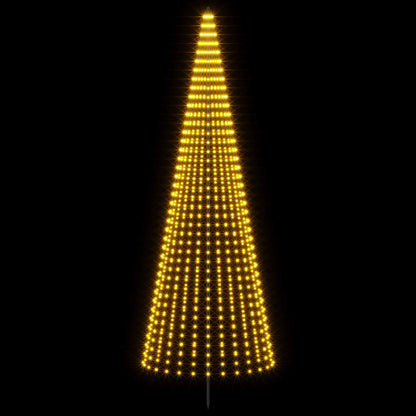 vidaXL LED Christmas Tree 385 cm 1148 LEDs Warm White Steel Black
