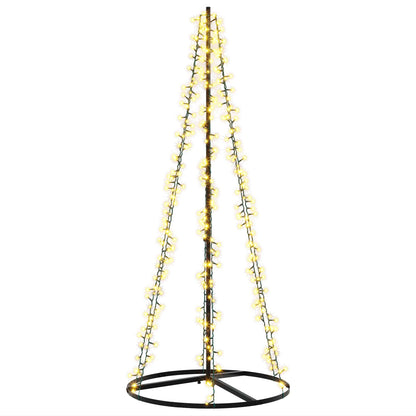 vidaXL LED Christmas Tree 165 cm 540 LEDs Warm White Steel Black