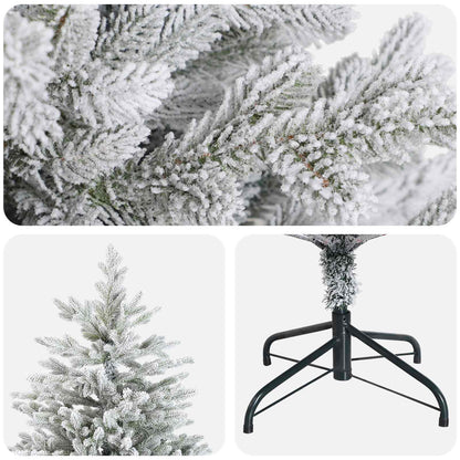 vidaXL Artificial Hinged Christmas Tree 120 cm PVC and Metal