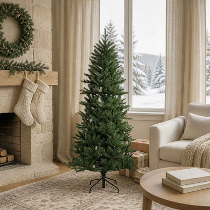 vidaXL Artificial Hinged Christmas Tree 120 cm PVC and PE Green