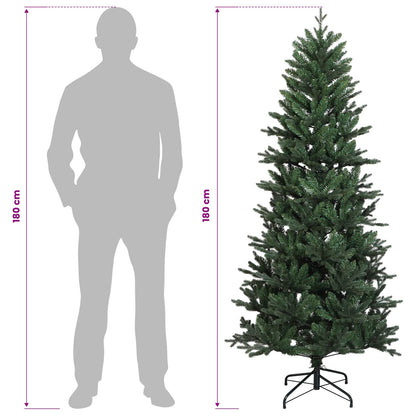vidaXL Artificial Hinged Christmas Tree 180 cm PVC and PE Green
