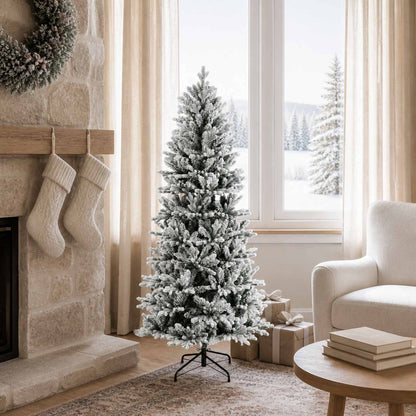 vidaXL Artificial Hinged Christmas Tree 150 cm PVC and PE