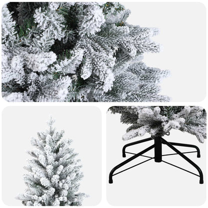 vidaXL Artificial Hinged Christmas Tree 120 cm PVC and PE