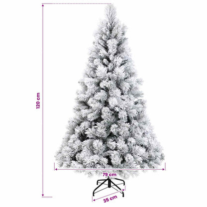 vidaXL Artificial Hinged Christmas Tree 120 cm PVC and Metal