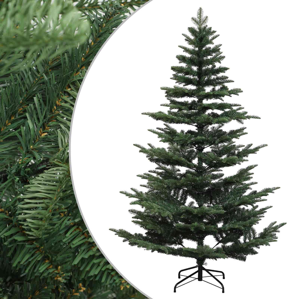 vidaXL Artificial Hinged Christmas Tree 120 cm PE & PVC Green