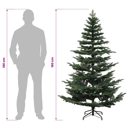 vidaXL Artificial Hinged Christmas Tree 180 cm PE & PVC Green