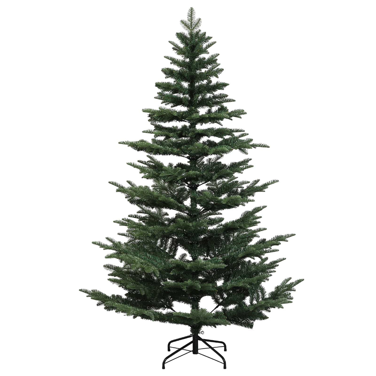 vidaXL Artificial Hinged Christmas Tree 210 cm PE & PVC Green