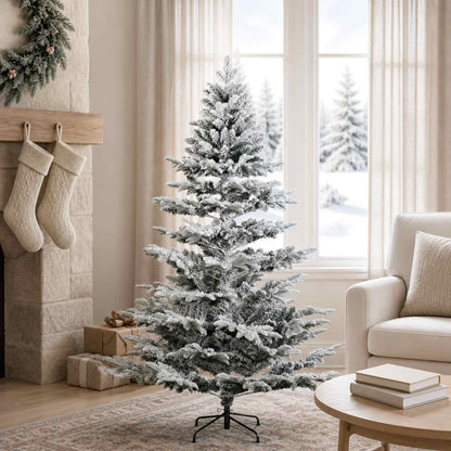 vidaXL Artificial Hinged Christmas Tree 150 cm PE & PVC